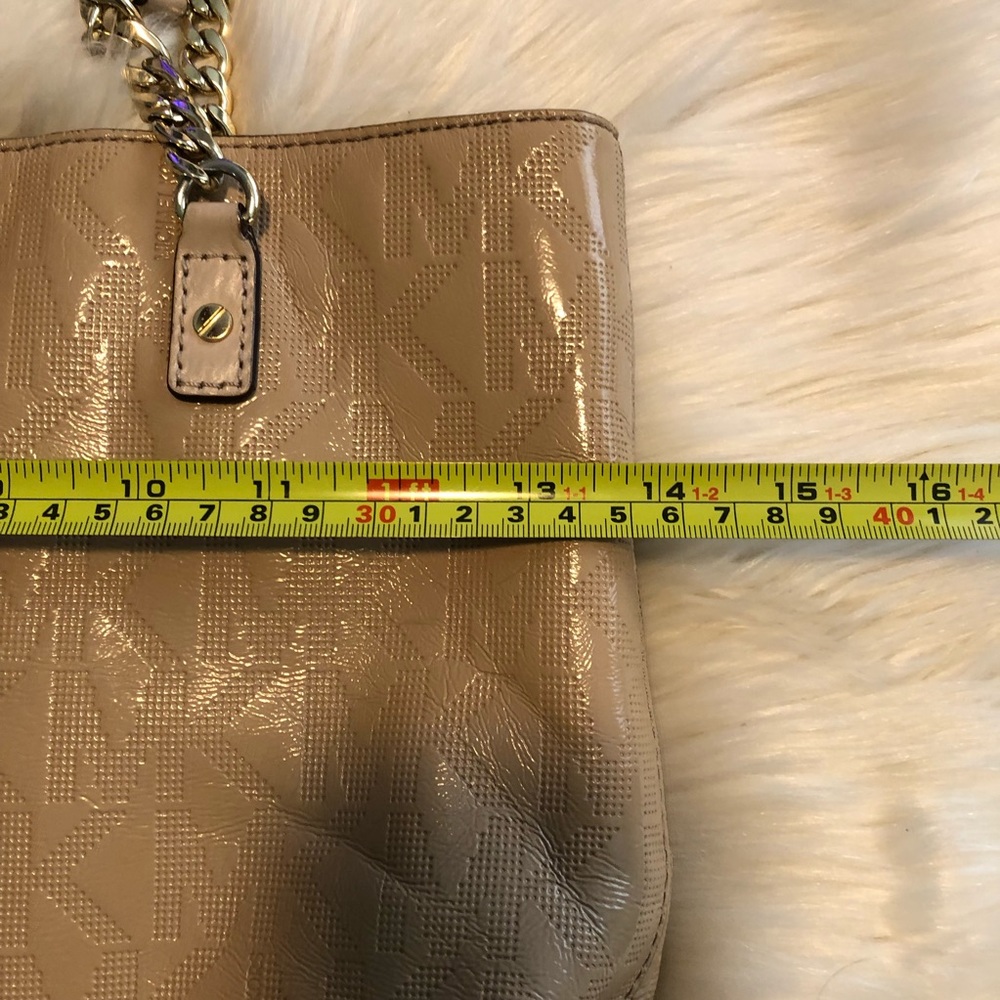 Michael Kors tan patent leather double handle tote - Picture 12 of 14